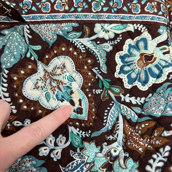 Vera Bradley Java Blue Backpack Purse GUC - Picture 3 of 3